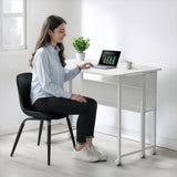 Maclean fällbart bord skrivbord, vit, mobil, skiva 100x58cm, max. 50kg, MC-126 W