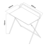 Maclean multifunktionellt laptopbord, svart, skiva 50x80cm, max 50kg, MC-127 B