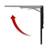 Maclean fällbar hylla/topp, svart, 100x40 cm, max 50 kg, MC-128 B