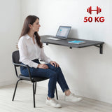 Maclean fällbar hylla/topp, svart, 100x40 cm, max 50 kg, MC-128 B