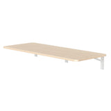 Maclean Hopfällbar hylla / bordsskiva, ljus träfärg, 100x40cm, max. 50 kg, MC-128 WD