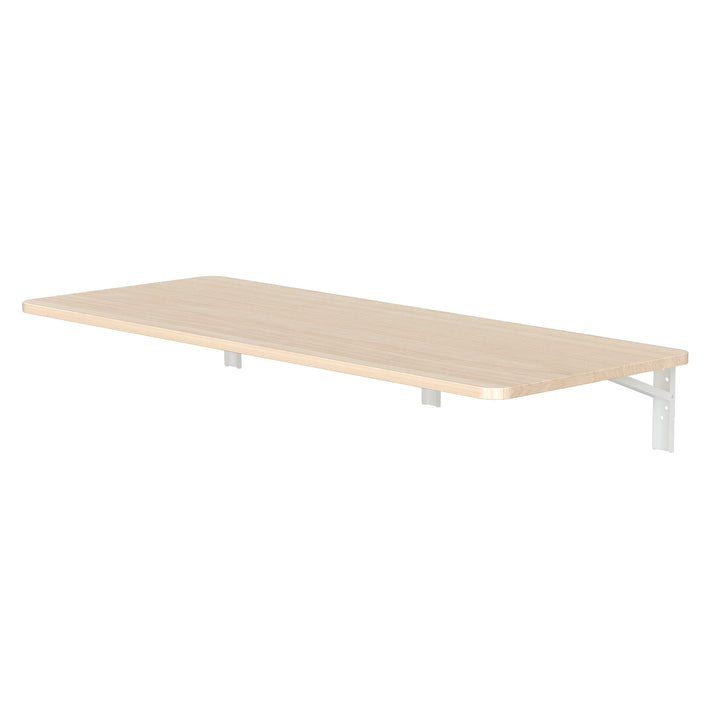Maclean Hopfällbar hylla / bordsskiva, ljus träfärg, 100x40cm, max. 50 kg, MC-128 WD