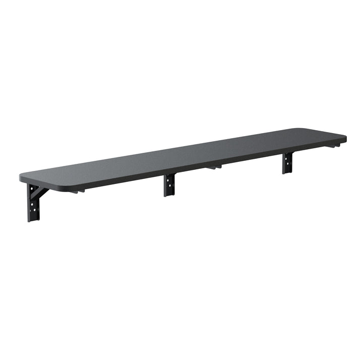Maclean Hopfällbar hylla/topp, svart, 100x20 cm, max. 50 kg, MC-129 B