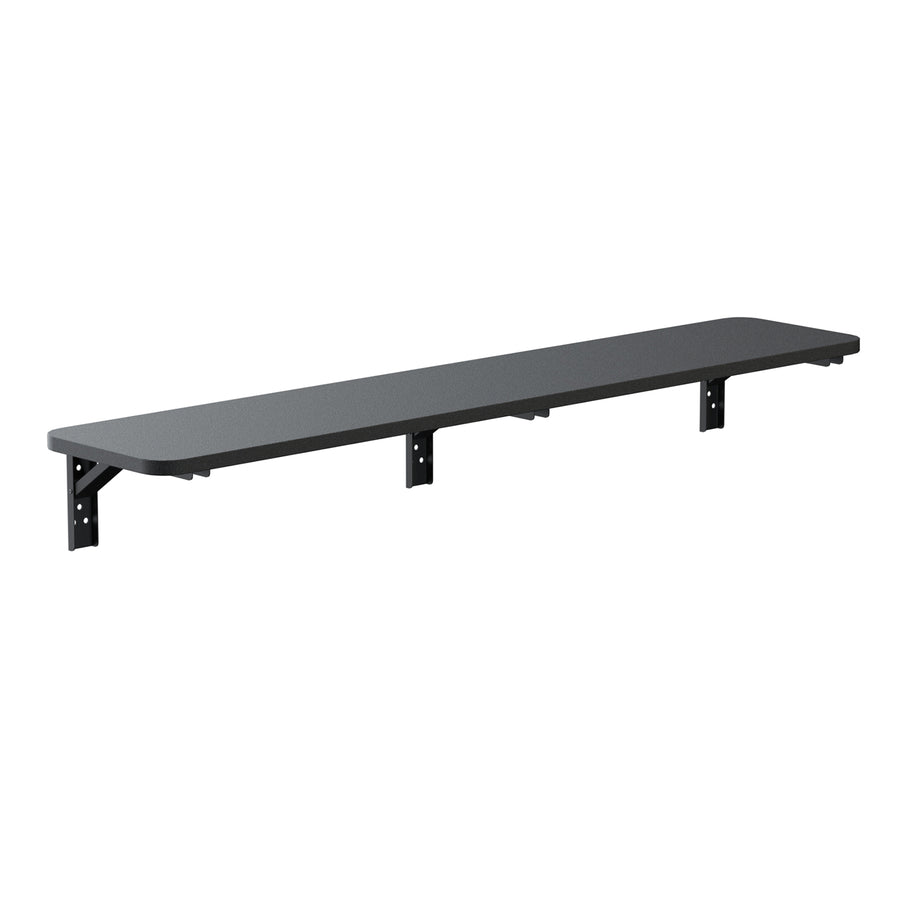 Maclean Hopfällbar hylla/topp, svart, 100x20 cm, max. 50 kg, MC-129 B