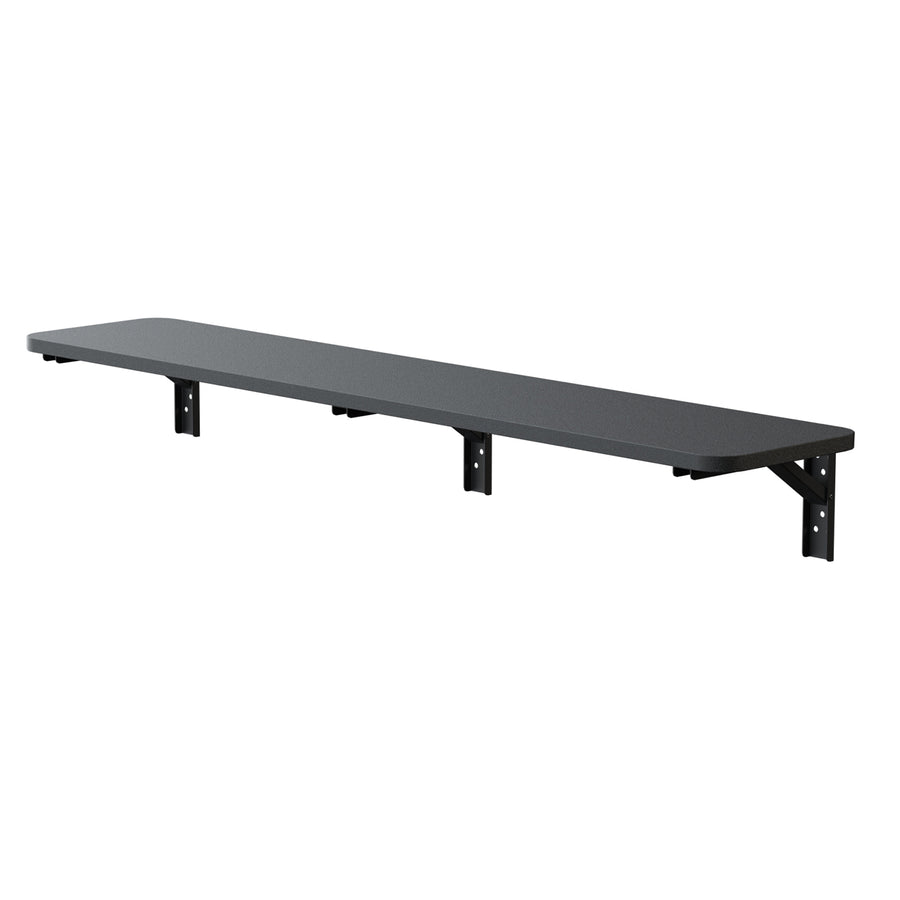 Maclean Hopfällbar hylla/topp, svart, 100x20 cm, max. 50 kg, MC-129 B