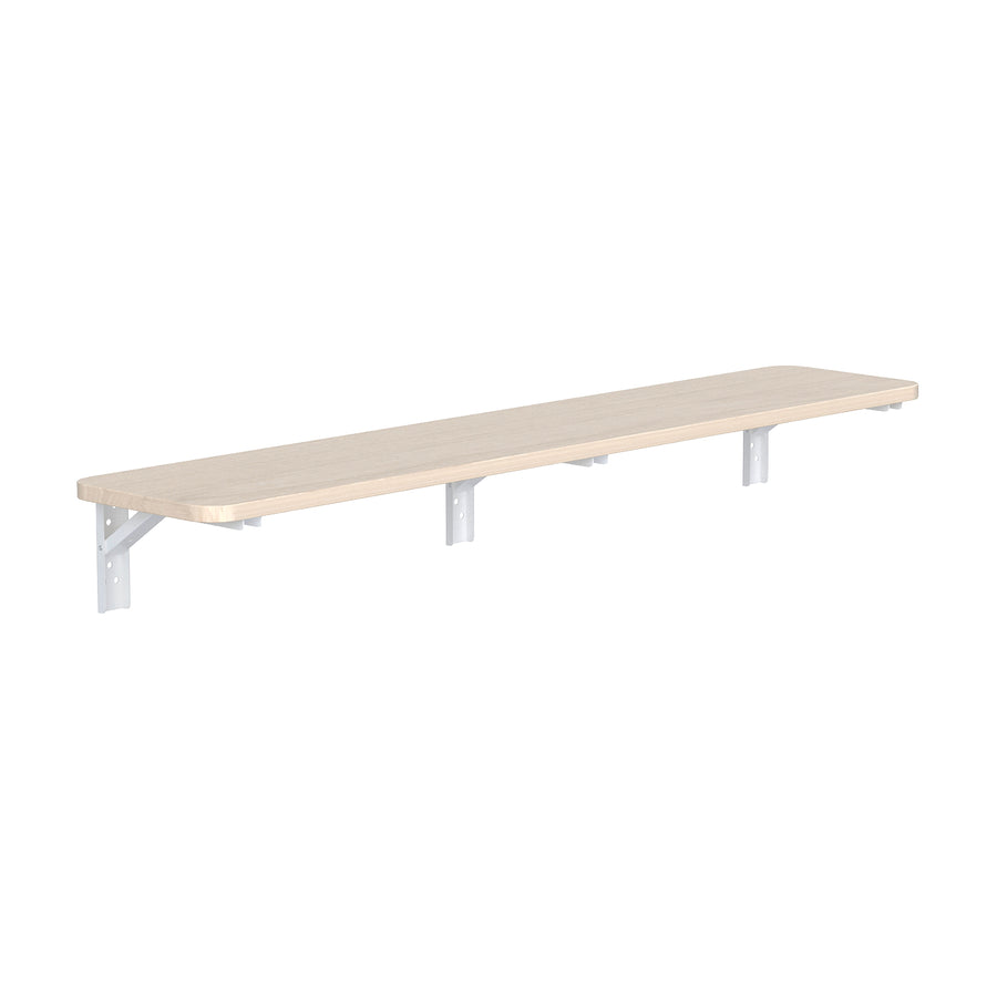 Fällbart hyllplan/skiva Maclean, ljus träfärg, 100x20 cm, max.50 kg, MC-129 WD