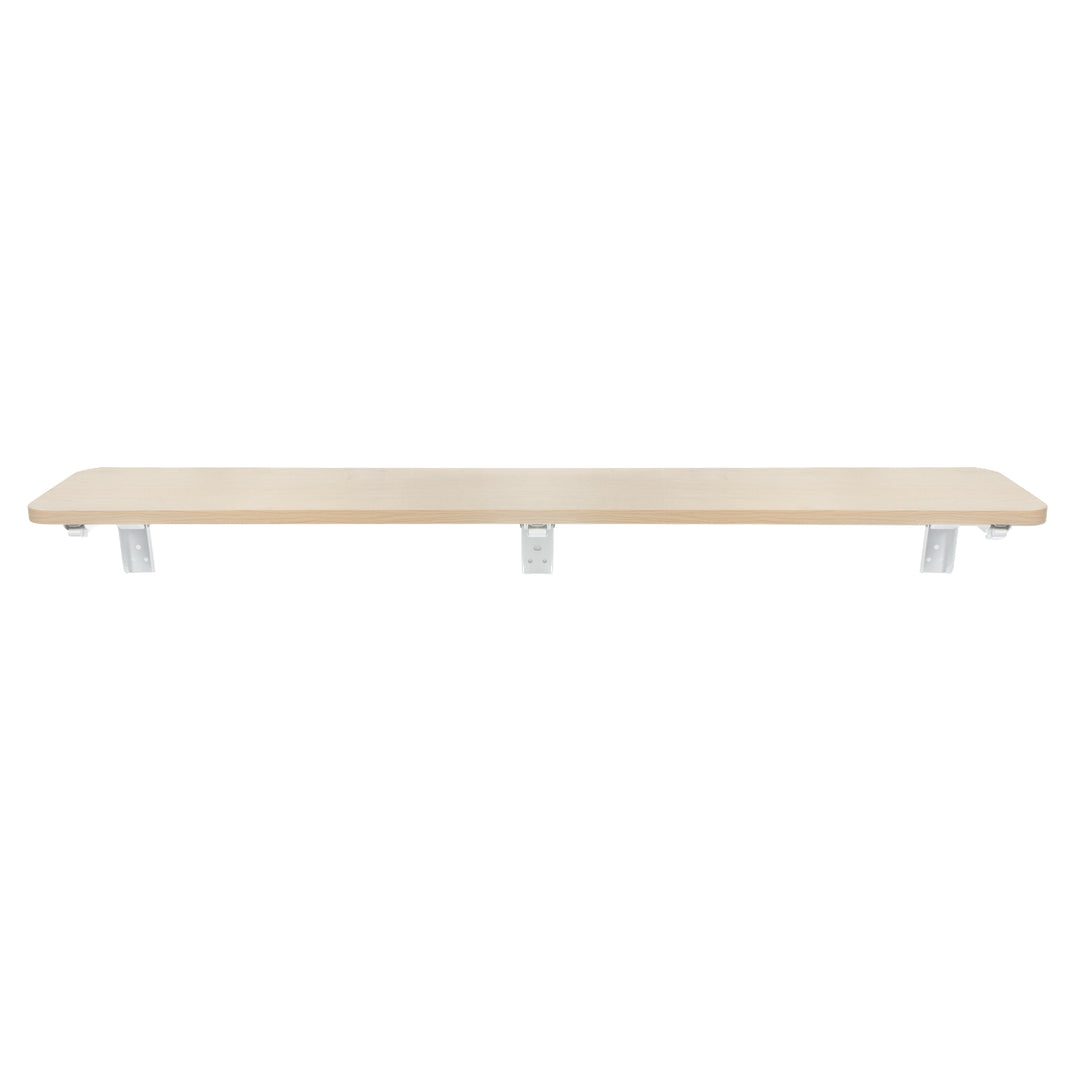 Fällbart hyllplan/skiva Maclean, ljus träfärg, 100x20 cm, max.50 kg, MC-129 WD