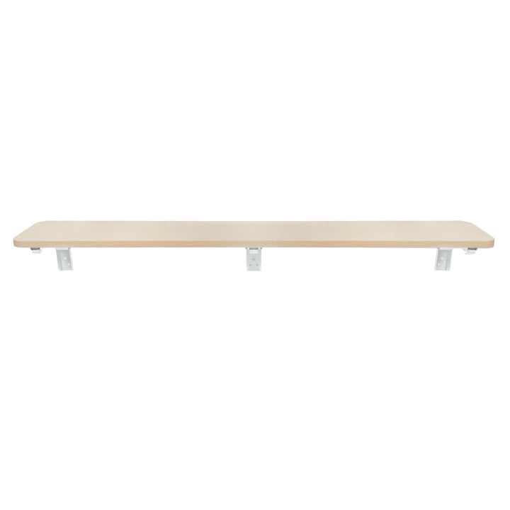 Fällbart hyllplan/skiva Maclean, ljus träfärg, 100x20 cm, max.50 kg, MC-129 WD
