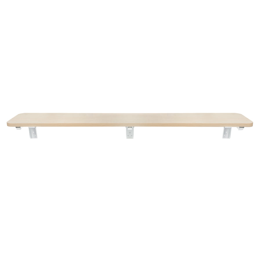 Fällbart hyllplan/skiva Maclean, ljus träfärg, 100x20 cm, max.50 kg, MC-129 WD