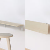 Fällbart hyllplan/skiva Maclean, ljus träfärg, 100x20 cm, max.50 kg, MC-129 WD