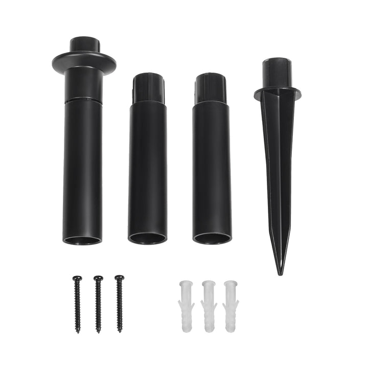 GreenBlue solcellslampa, fristående, trädgård, sfär 25x25x58cm, RGB LED, GB165, 4 delar