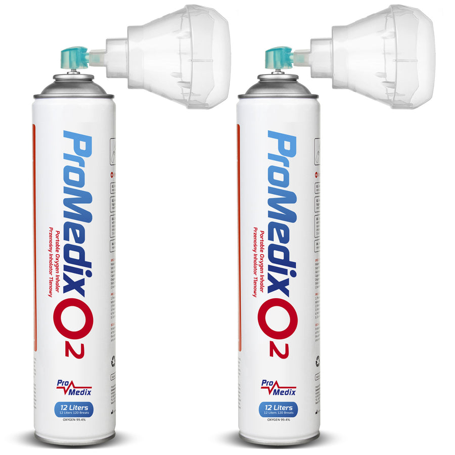 Bärbar 99,4% syrgasinhalator Promedix 12L, PR-994, 2 enheter
