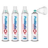 Bärbar 99,4% syrgasinhalator Promedix 12L, PR-994, 4 enheter