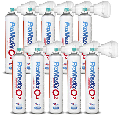 Bärbar 99,4% syrgasinhalator Promedix 12L, PR-994, 10 enheter