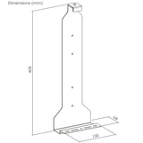 Väggstativ vit PS5 med pad-hållare, max 10kg,RS181 + Väggstativ vit för Playstation 5-konsol, max 10kg, NanoRS RS180