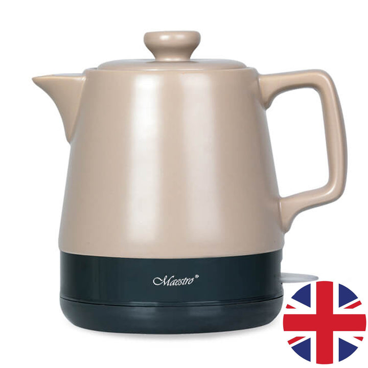 Keramisk vattenkokare 1l Maestro MR-071 Beige 1000W, UK-kontakt