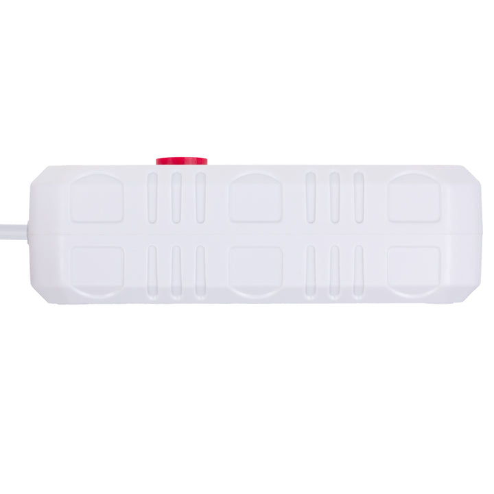 Maclean grenuttag, förlängningskabel 2 uttag + 3xUSB, 110-240V AC 50/60Hz, 2,1A max 2500W, 1,5m, vit, MCE387 W