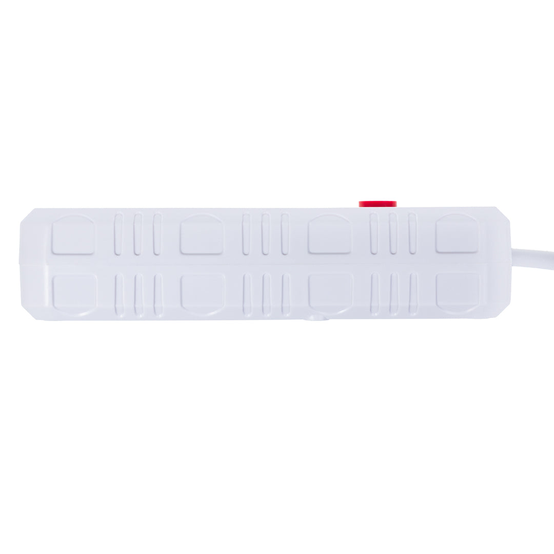 Maclean grenuttag, förlängningskabel 4 uttag + 3xUSB, 110-240V AC 50/60Hz, 2,1A max 2500W, 1,5m, vit, MCE392 W