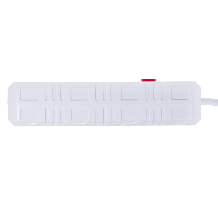 Maclean grenuttag, förlängningskabel 4 uttag + 3xUSB, 110-240V AC 50/60Hz, 2.1A max 2500W, 3m, vit, MCE393 W