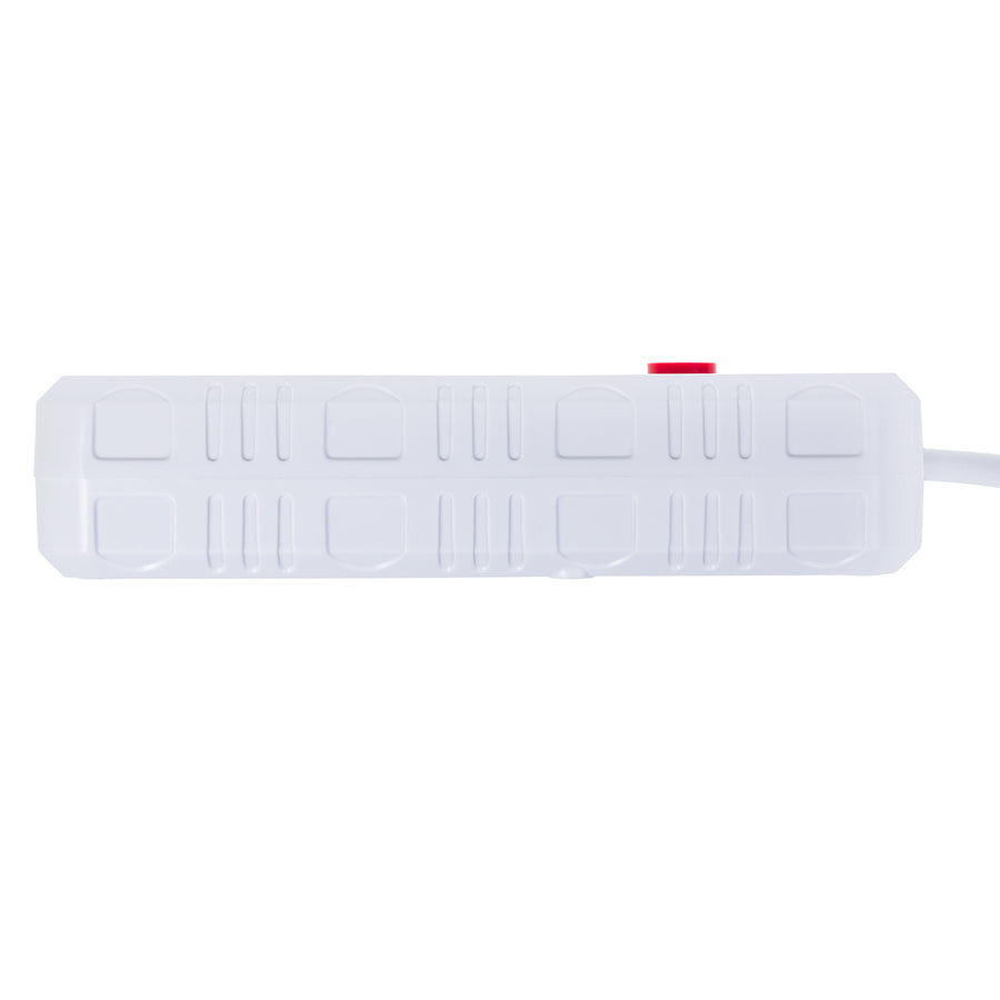 Maclean grenuttag, förlängningskabel 4 uttag + 3xUSB, 110-240V AC 50/60Hz, 2.1A max 2500W, 3m, vit, MCE393 W