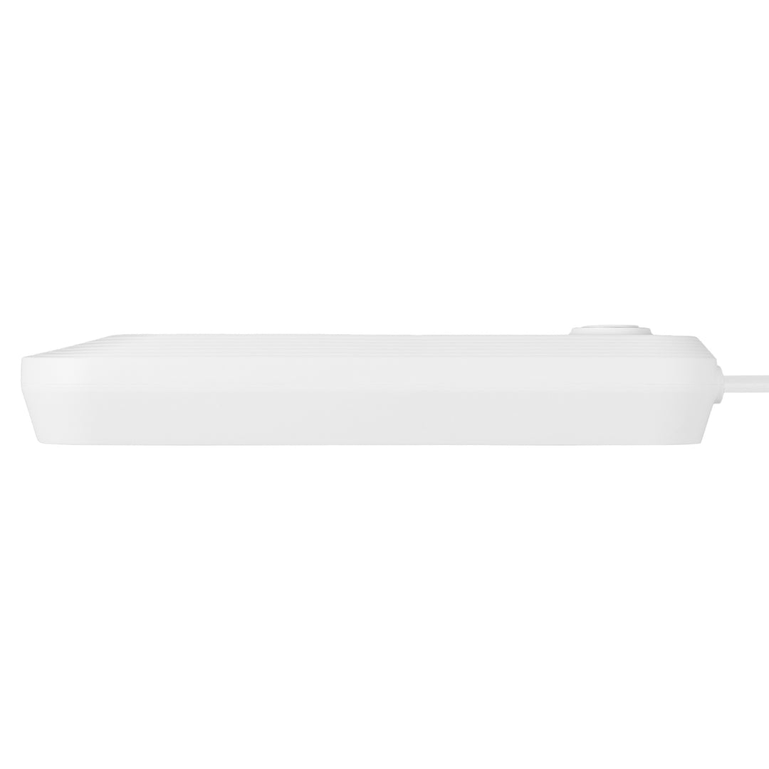 Maclean grenuttag, förlängningskabel 3 uttag + 3xUSB, 110-240V AC 50/60Hz, 2.1A max 2500W, 1.5m, vit, MCE394 W