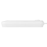 Maclean grenuttag, förlängningskabel 3 uttag + 3xUSB, 110-240V AC 50/60Hz, 2.1A max 2500W, 1.5m, vit, MCE394 W
