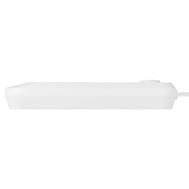 Maclean grenuttag, förlängningskabel 3 uttag + 3xUSB, 110-240V AC 50/60Hz, 2.1A max 2500W, 1.5m, vit, MCE394 W