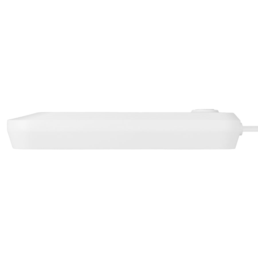 Maclean grenuttag, förlängningskabel 3 uttag + 3xUSB, 110-240V AC 50/60Hz, 2.1A max 2500W, 1.5m, vit, MCE394 W