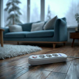 Maclean grenuttag, förlängningskabel 3 uttag + 3xUSB, 110-240V AC 50/60Hz, 2.1A max 2500W, 1.5m, vit, MCE394 W