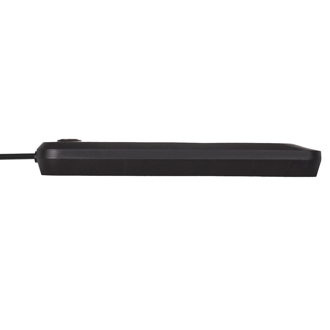 Maclean grenuttag, förlängningskabel 5 uttag + 3xUSB, 110-240V AC 50/60Hz, 2,1A max 2500W, 1,5m, svart, MCE395 B