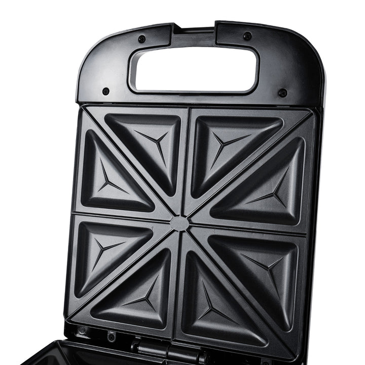 Adler AD 3055 svart 2000 Watt smörgåsmaskin för 4 smörgåsar