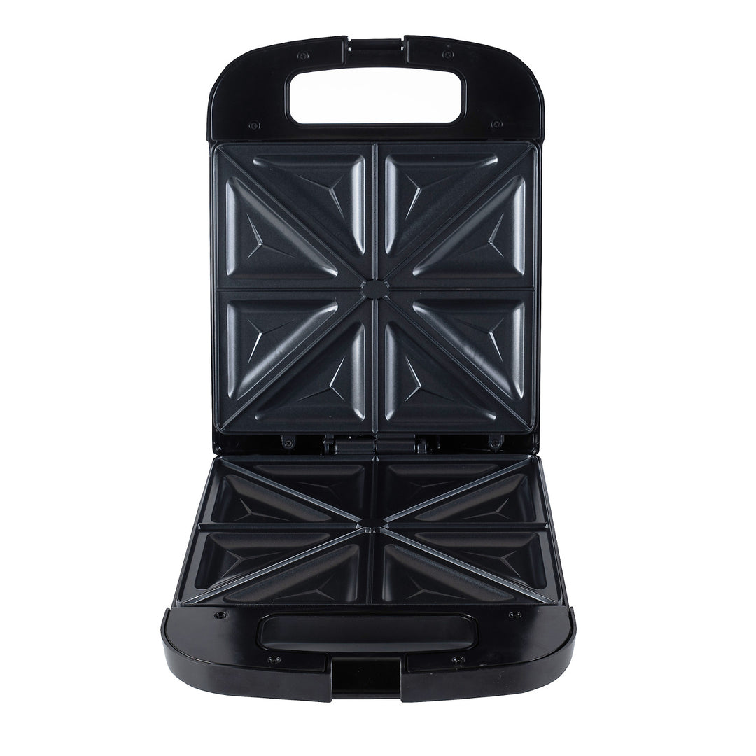 Adler AD 3055 svart 2000 Watt smörgåsmaskin för 4 smörgåsar