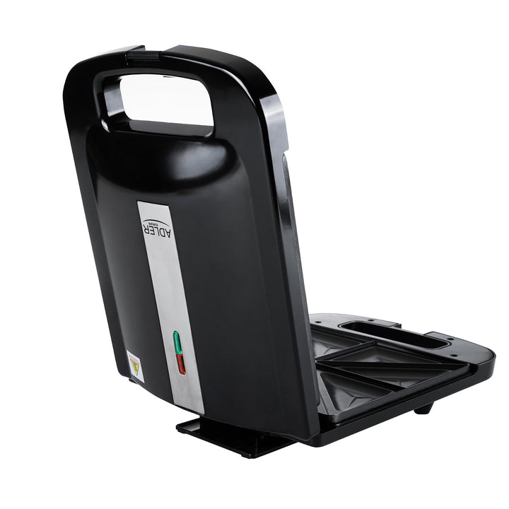 Adler AD 3055 svart 2000 Watt smörgåsmaskin för 4 smörgåsar