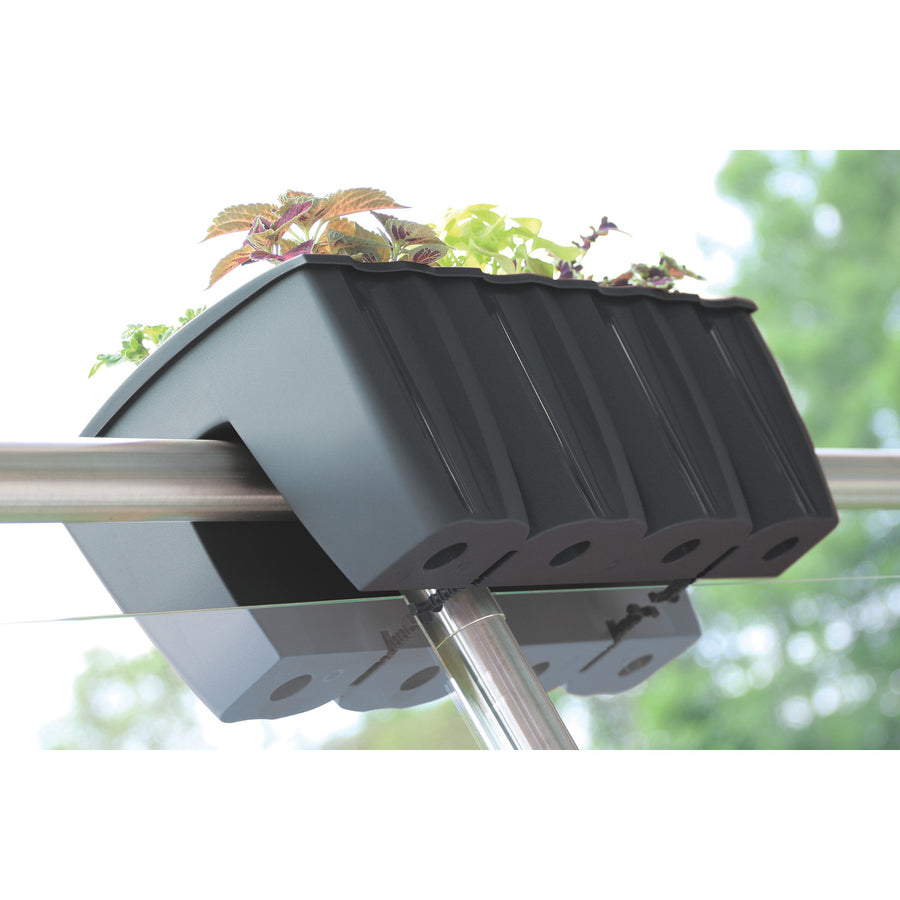 Prosperplast balkongräcke kruka, 58cm, antracit, DCRO600