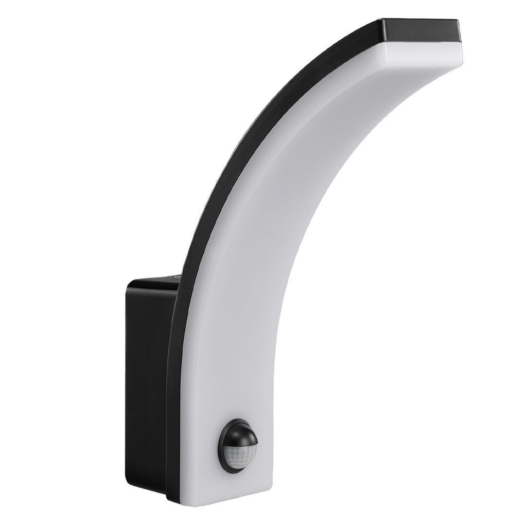 Maclean rörelsesensor LED-lampa, PIR rörelsesensor, svart, 20W, IP65, 2000lm, neutralvit (4000K) MCE512 B, 4 st