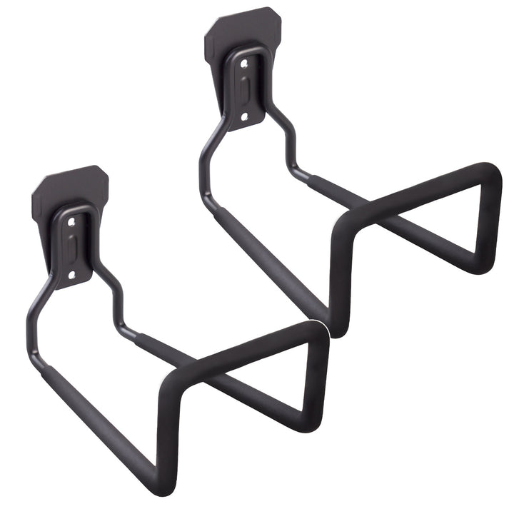 Garageväggfäste Maclean, för däck, trädgårdsredskap, stege, slangar, cyklar, stål, maxbelastning 35 kg, MC-441, 2 st