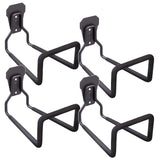 Garageväggfäste Maclean, för däck, trädgårdsredskap, stege, slangar, cyklar, stål, max. belastning 35 kg, MC-441, 4 st