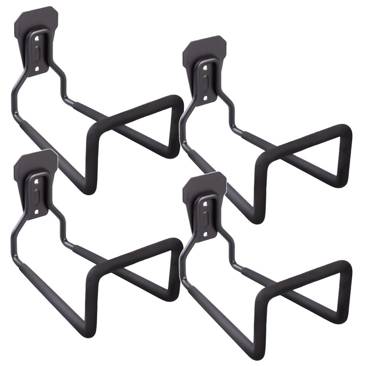 Garageväggfäste Maclean, för däck, trädgårdsredskap, stege, slangar, cyklar, stål, max. belastning 35 kg, MC-441, 4 st