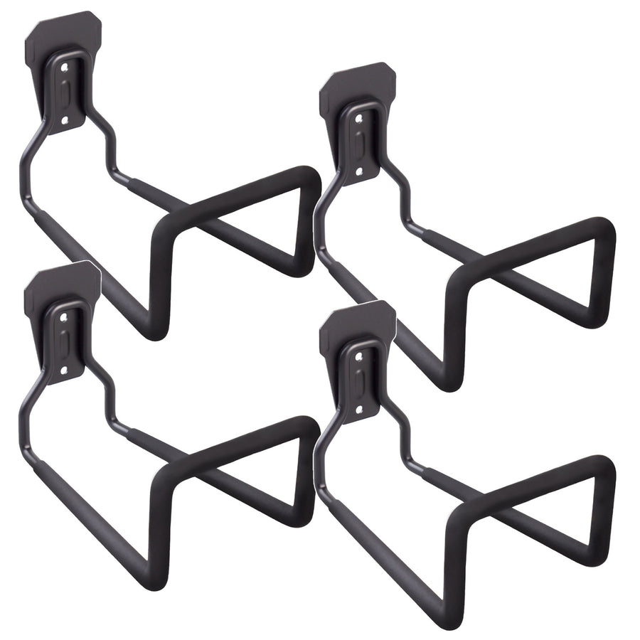 Garageväggfäste Maclean, för däck, trädgårdsredskap, stege, slangar, cyklar, stål, max. belastning 35 kg, MC-441, 4 st