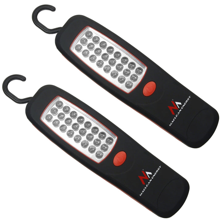 Maclean Workshop Lampa 24 LED, magnet, krok, MCE03 2 delar