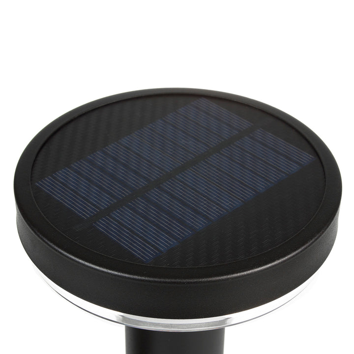 Maclean Solar LED-lampa, med sensor, 3 lägen, plug-in, Li-ion 18650, IP44, 3,7V, 1200 mAh, svart, MCE465 B, 8 st