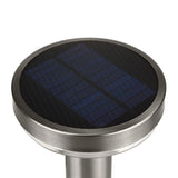 Maclean Solar LED-lampa, med sensor, 3 lägen, plug-in, Li-ion 18650, IP44, 3,7V, 1200 mAh, matt krom, MCE465 C/M, 6 st
