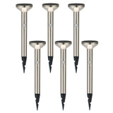 Maclean Solar LED-lampa, med sensor, 3 lägen, plug-in, Li-ion 18650, IP44, 3,7V, 1200 mAh, matt krom, MCE465 C/M, 6 st