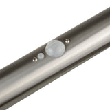 Maclean Solar LED-lampa, med sensor, 3 lägen, plug-in, Li-ion 18650, IP44, 3,7V, 1200 mAh, matt krom, MCE465 C/M, 8 st