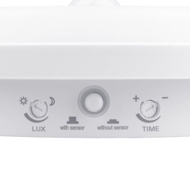 LED-lampa med rörelsesensor Maclean, PIR-sensor, vit, 10 W, IP65, 1000 lm, neutral färg, MCE525 W