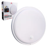 LED-lampa med rörelsesensor Maclean, PIR-sensor, vit, 10 W, IP65, 1000 lm, neutral färg, MCE525 W