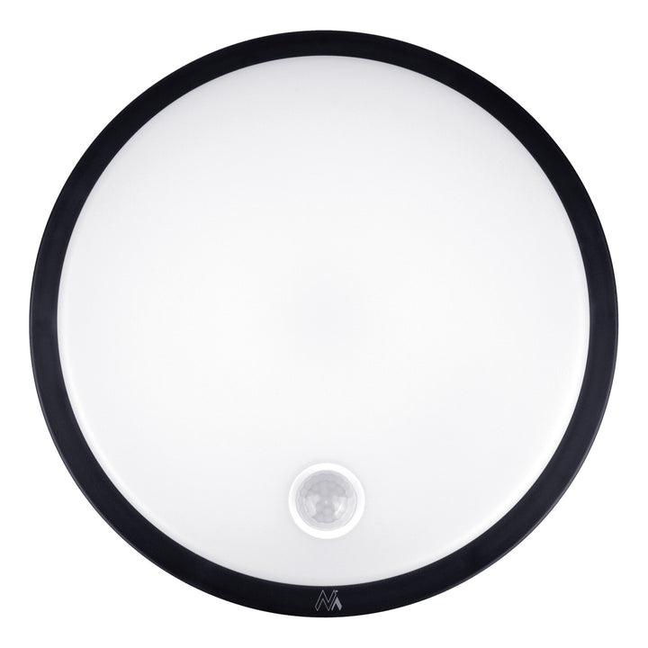 LED-lampa med rörelsesensor Maclean, PIR-sensor, svart, 10 W, IP65, 1000 lm, neutral färg, MCE525 B