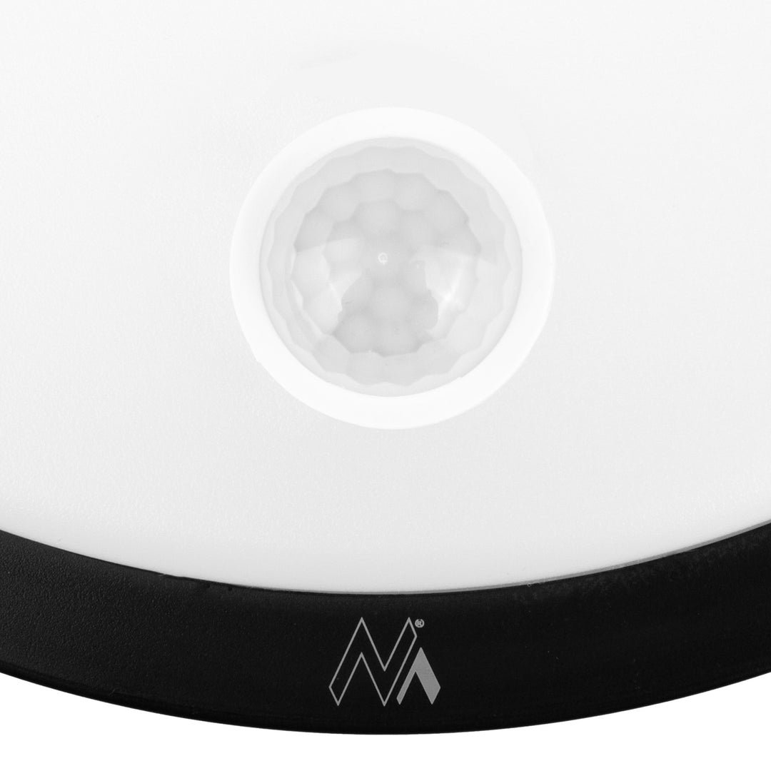 LED-lampa med rörelsesensor Maclean, PIR-sensor, svart, 10 W, IP65, 1000 lm, neutral färg, MCE525 B