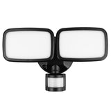 Maclean LED-vägglampa, med PIR-sensor, 20 W, 1500 lm, IP65, neutralvit 4000 K, svart, MCE524 B
