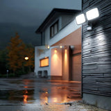 Maclean LED-vägglampa, med PIR-sensor, 20 W, 1500 lm, IP65, neutralvit 4000 K, svart, MCE524 B